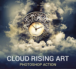 极品PS动作－云雾环绕(含高清视频教程)：Cloud Rising Art Photoshop Action